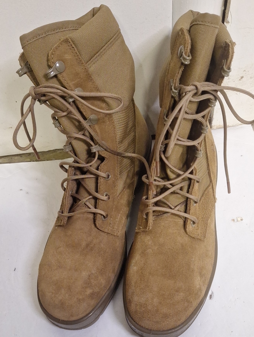 VIbram Berry Compliant Work Steel Toe Military Leather Lace Up Boots Size 9W